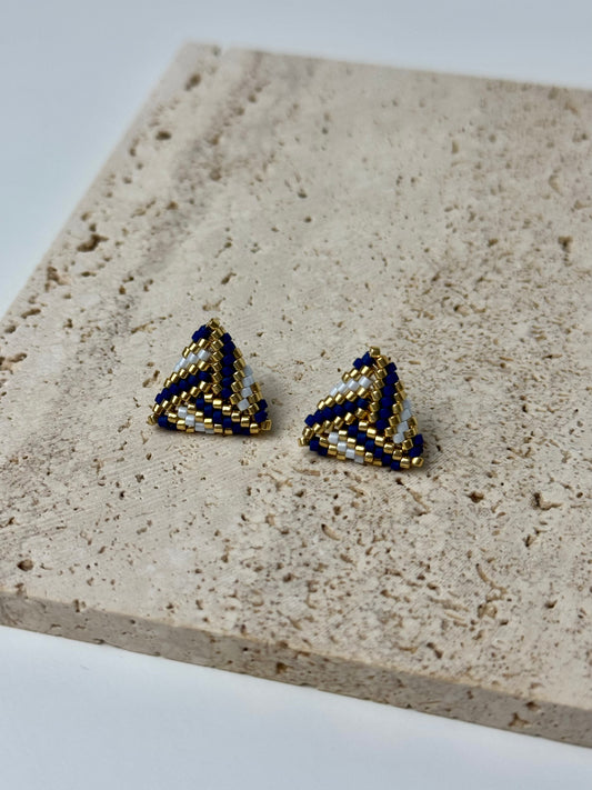 Triangle Studs Handwoven