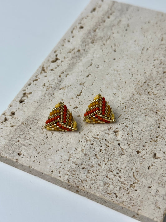 Triangle Studs Handwoven